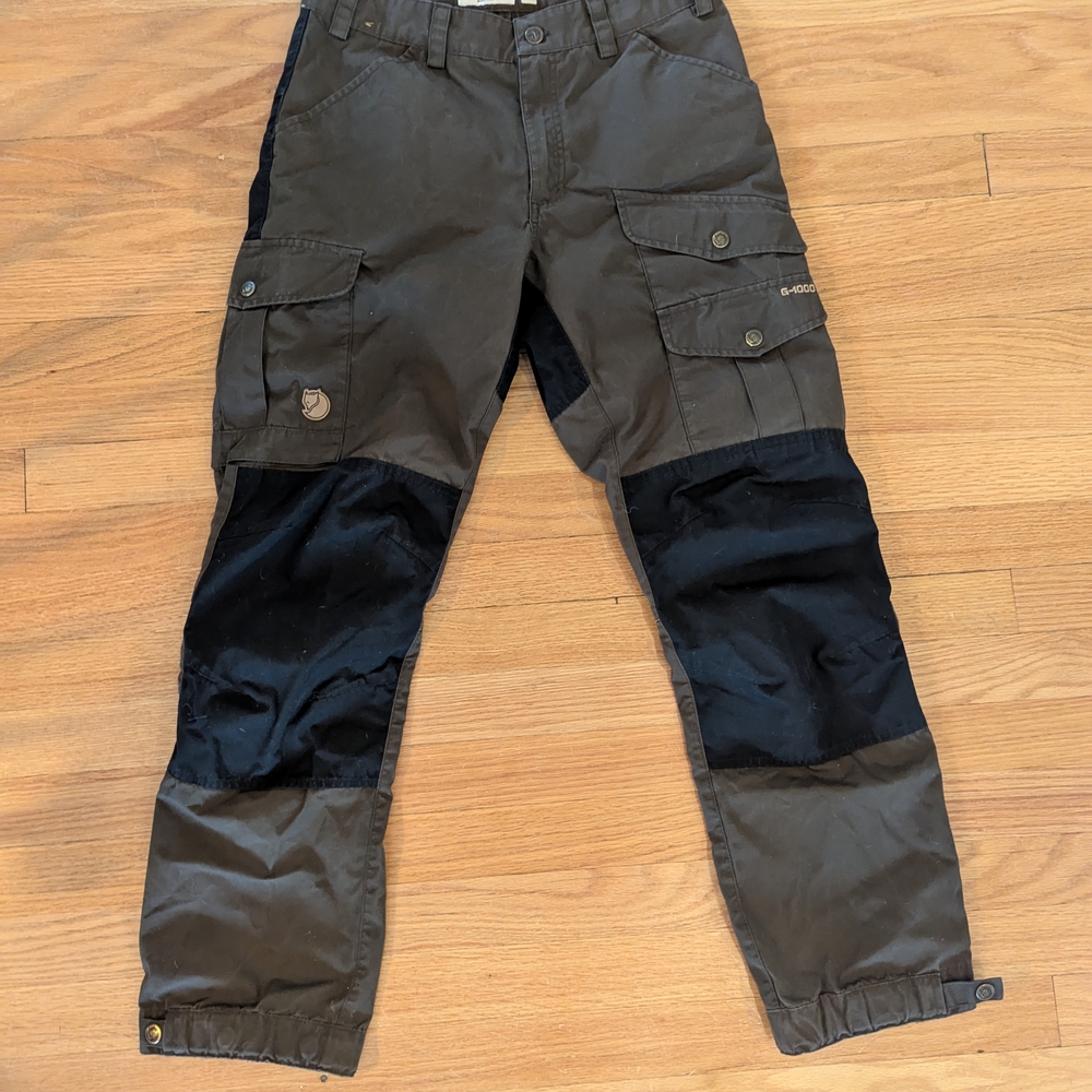 Fjallraven Men's Black and Brown Cargo Pants